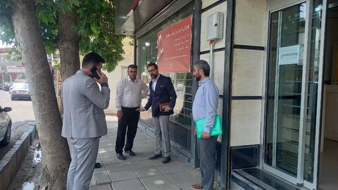 بازدید میدانی از معابر،داروخانه ها و بانک های شهر کوهسار توسط تیم تخصصی کمیته فنی مناسب سازی