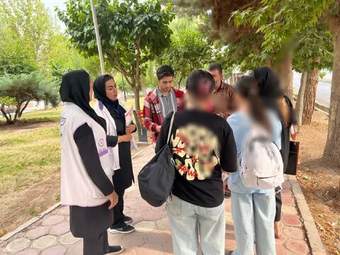 تیم اورژانس اجتماعی در محل پارک گلستان شهر جدید مهستان مستقر شد