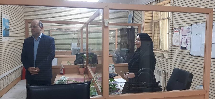 حضور مدیرکل بهزیستی گیلان در مرکز اورژانس اجتماعی و ۱۲۳ رشت