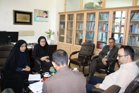 برگزاری جلسه برنامه ریزی فعالیت های هنری معلولین در توانبخشی بهزیستی گیلان