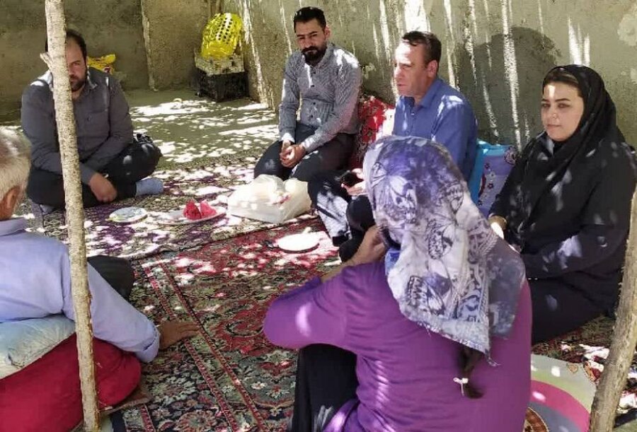 دیدار رئیس بهزیستی میاندوآب  با مددجویان سادات به مناسبت عید غدیر خم
