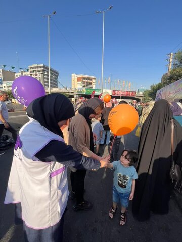 حضور فعال موکب بهزیستی کرج در اجتماع بزرگ "ایران ذوالفقار علی(ع)"