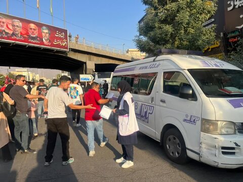 حضور فعال موکب بهزیستی کرج در اجتماع بزرگ "ایران ذوالفقار علی(ع)"