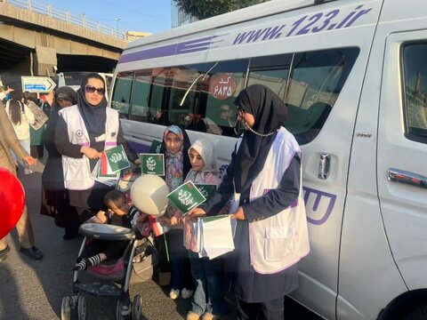 حضور فعال موکب بهزیستی کرج در اجتماع بزرگ "ایران ذوالفقار علی(ع)"