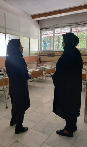 ساوجبلاغ | در راستای نظارت تخصصی به مراکز / بازدید سرزده کارشناس حوزه تخصصی از سرای سالمندان آریا