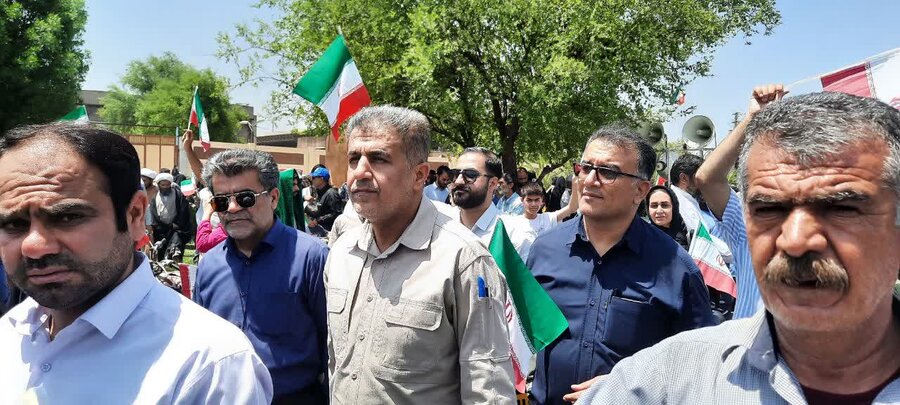 گزارش تصویری|حضور مدیرکل و  کارکنان بهزیستی خوزستان  در راهپیمایی جمعه همدلی و ایستادگی