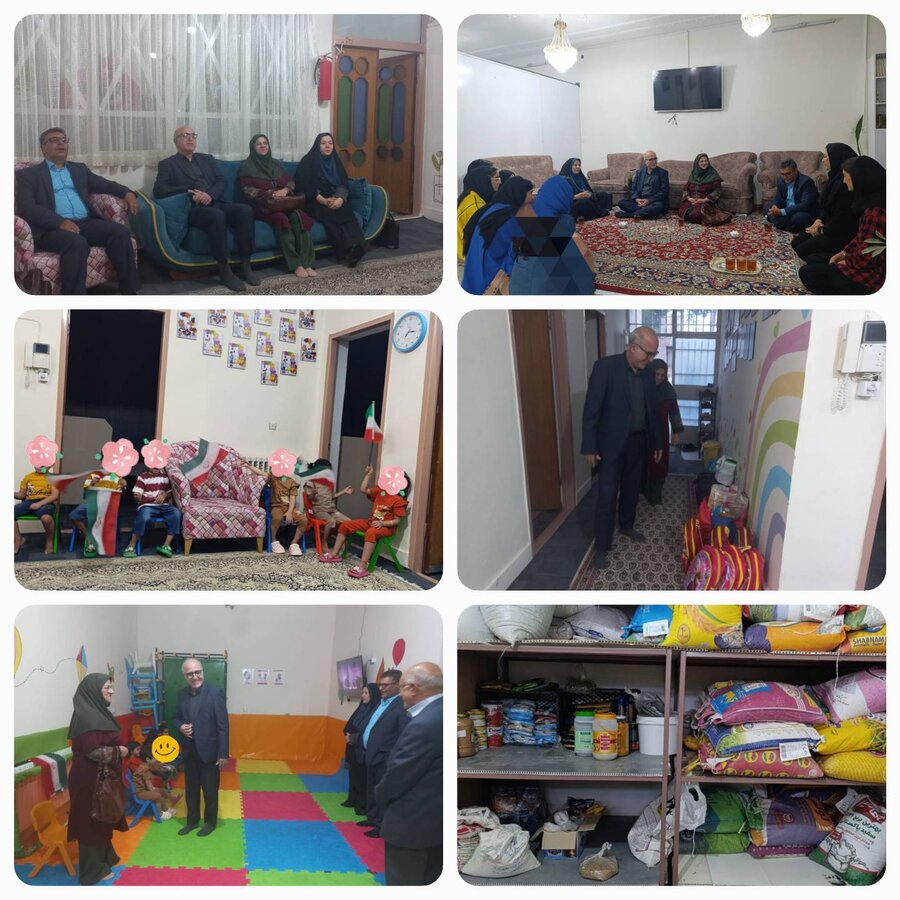 بازدید مدیرکل بهزیستی استان از خانه های فروغ عاطفه وحضرت فاطمه (س) 