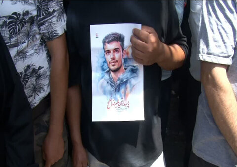 اشتهارد | حضور رئيس و كاركنان اداره بهزيستى و مردم شريف اشتهارد در آئين تشييع پيكر شهيدعليرضا خلج