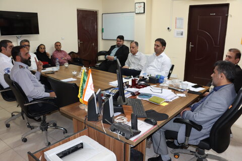 برگزاری جلسه مشترک کمیته مدیریت بحران  بهزیستی خوزستان با نهادهای امدادی