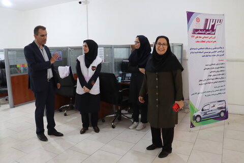بازدید سرپرست بهزیستی استان بوشهر از روند خدمات تخصی  درمراکز اورژانس اجتماعی ۱۲۳ و خط مشاوره
