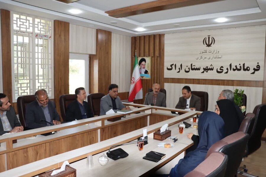 دیدار سرپرست بهزیستی استان مرکزی با فرماندار جدید اراک در راستای توسعه همکاری‌های مشترک