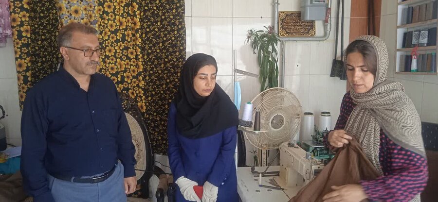 بازدید مسئولان بهزیستی دهگلان از خانواده‌های تحت پوشش