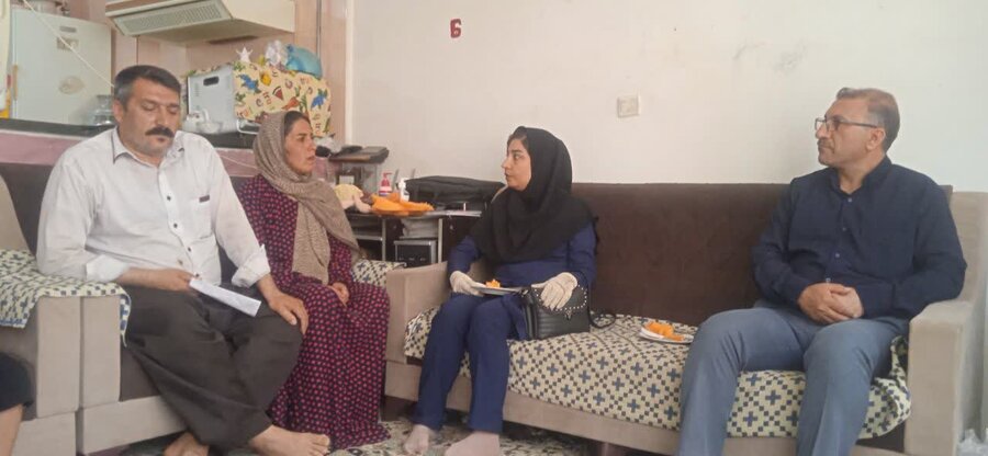 بازدید مسئولان بهزیستی دهگلان از خانواده‌های تحت پوشش