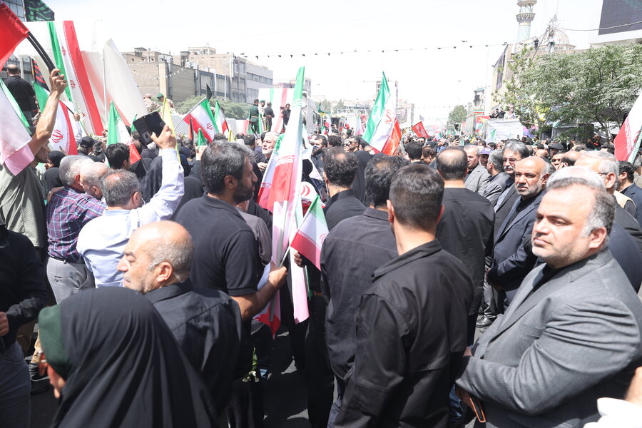 حضور رئیس سازمان بهزیستی کشور در مراسم تشییع شهیدان جنگ دوازده روزه
