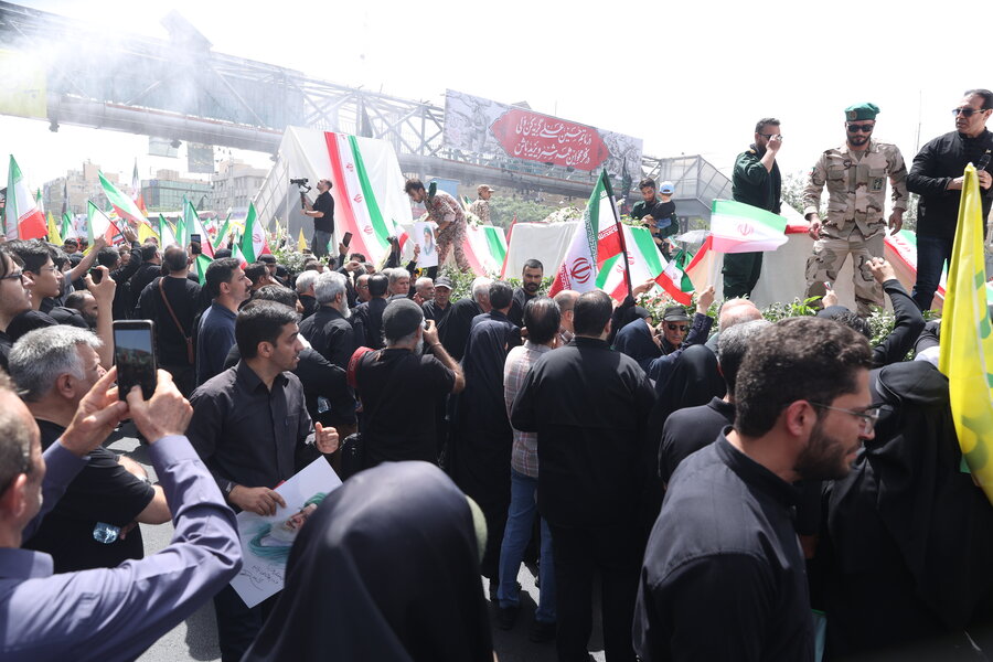حضور رئیس سازمان بهزیستی کشور در مراسم تشییع شهیدان جنگ دوازده روزه