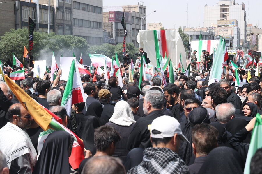 حضور رئیس سازمان بهزیستی کشور در مراسم تشییع شهیدان جنگ دوازده روزه
