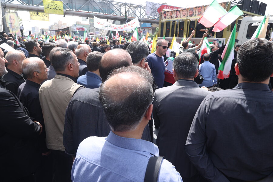 حضور رئیس سازمان بهزیستی کشور در مراسم تشییع شهیدان جنگ دوازده روزه