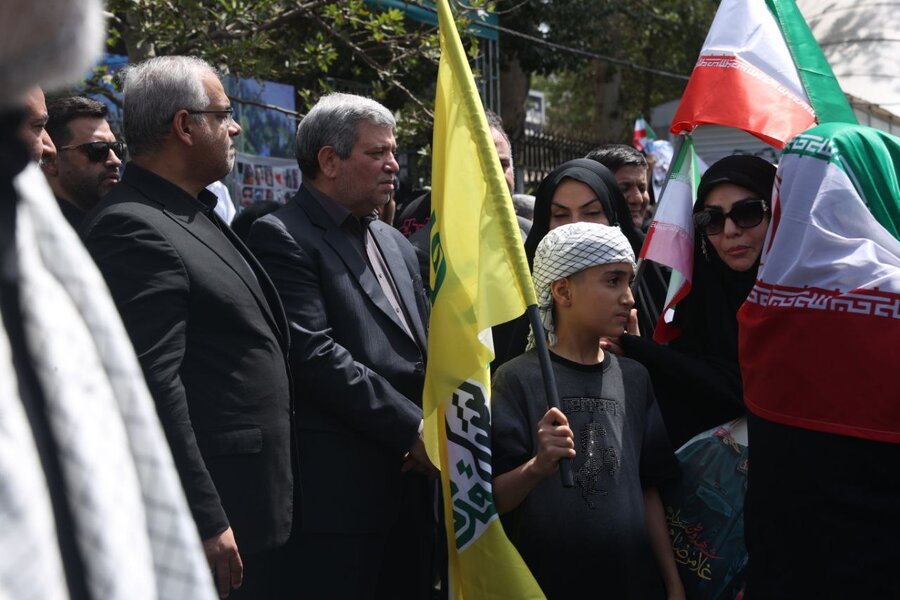 حضور رئیس سازمان بهزیستی کشور در مراسم تشییع شهیدان جنگ دوازده روزه