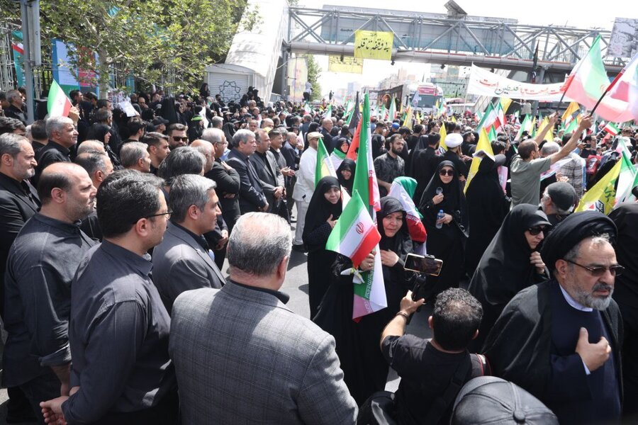 حضور رئیس سازمان بهزیستی کشور در مراسم تشییع شهیدان جنگ دوازده روزه