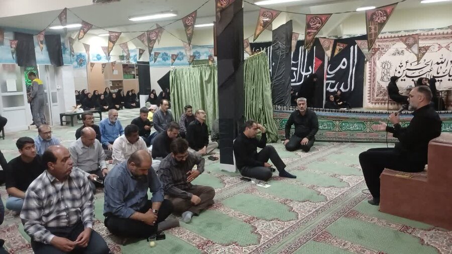 مراسم عزاداری سید و سالار شهیدان در بهزیستی استان کرمان برگزار شد