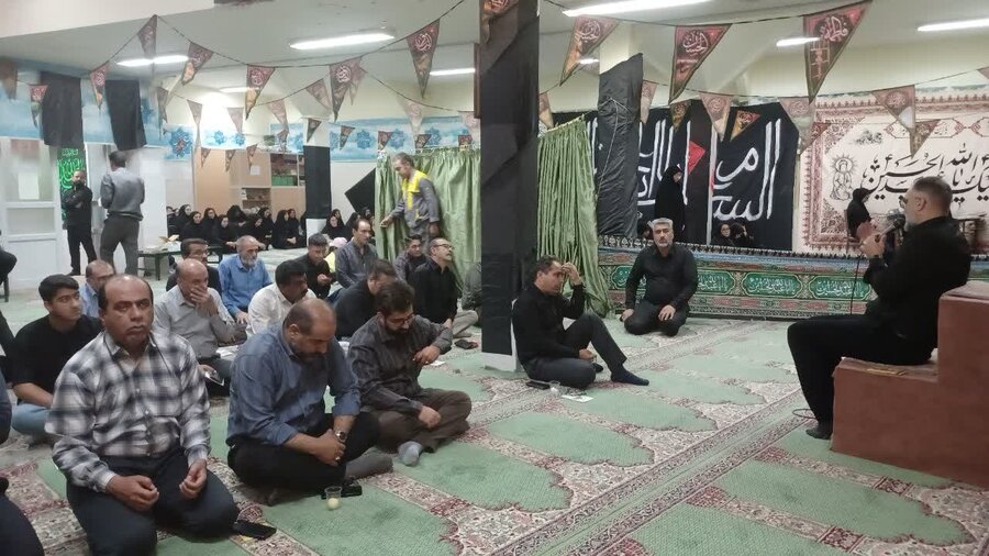 مراسم عزاداری سید و سالار شهیدان در بهزیستی استان کرمان برگزار شد