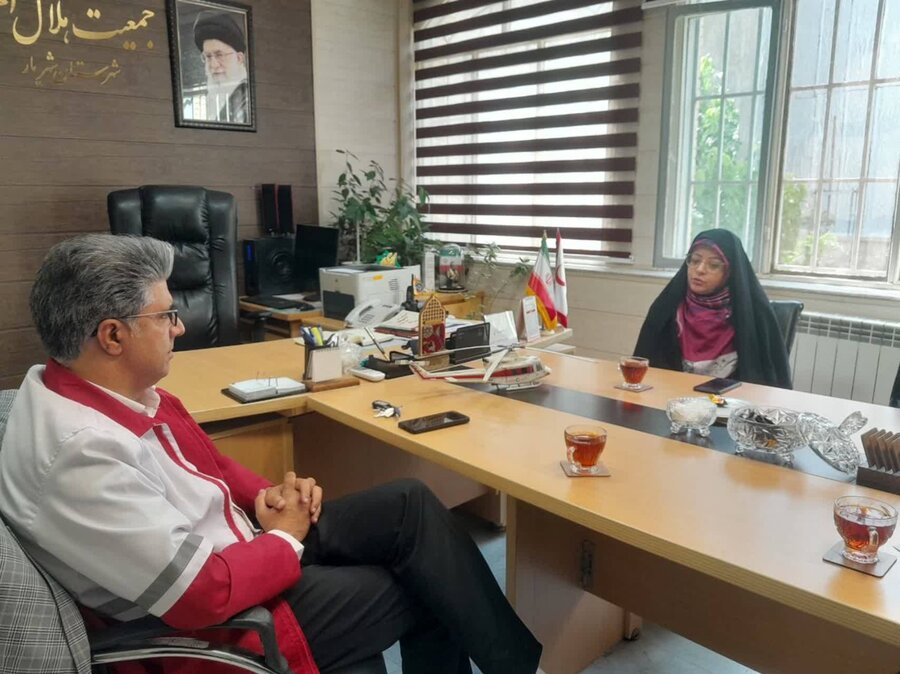 شهریار | برگزاری جلسه هماهنگی روسای بهزیستی و جمعیت هلال احمر شهرستان