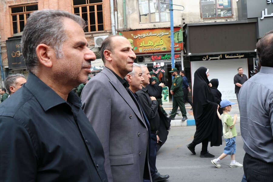 حضور مجموعه بهزیستی استان در مراسم بدرقه باشکوه سردار شهید «علیرضا لطفی» در ارومیه