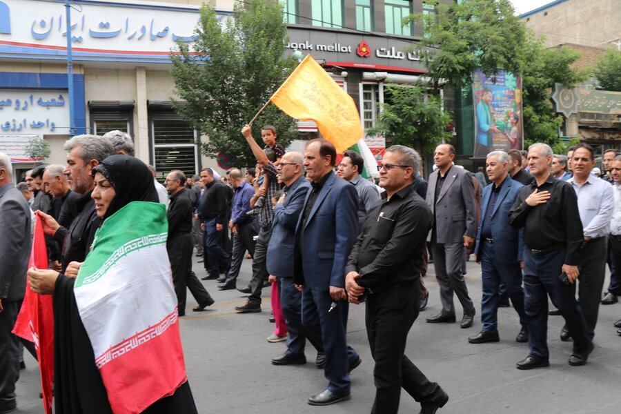 حضور مجموعه بهزیستی استان در مراسم بدرقه باشکوه سردار شهید «علیرضا لطفی» در ارومیه