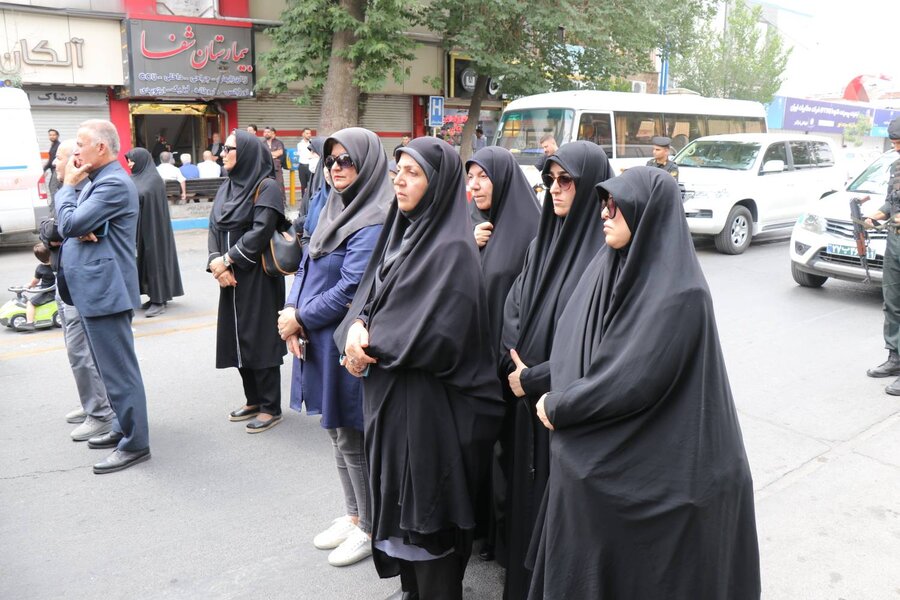 حضور مجموعه بهزیستی استان در مراسم بدرقه باشکوه سردار شهید «علیرضا لطفی» در ارومیه