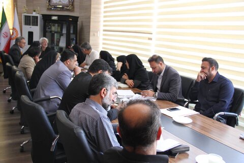 جلسه ی مدیریت بحران و پدافند غیرعامل بهزیستی فارس