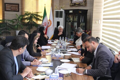 جلسه ی مدیریت بحران و پدافند غیرعامل بهزیستی فارس