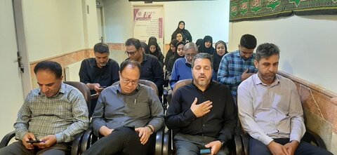 برگزاری مراسم سوگواری دهه محرم و سوم شهدای اقتدار در اداره بهزیستی شهرستان نظرآباد