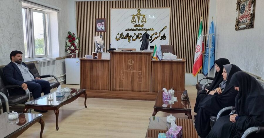 دیدار رئیس بهزیستی چالدران با رئیس دادگستری به مناسبت هفته قوه قضائیه