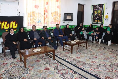 برگزاری مراسم سوگواری شیرخوارگان حسینی و تقدیر از مسئولان قضایی استان  در شیرخوارگاه اهواز