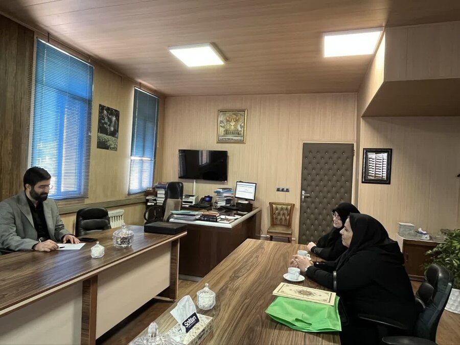 ساوجبلاغ | رئیس بهزیستی شهرستان ساوجبلاغ با رئیس دادگستری دیدار و گفتگو کرد