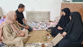 دیدار دلگرم‌کننده رئیس بهزیستی چالدران با سه‌قلوهای تازه متولد شده