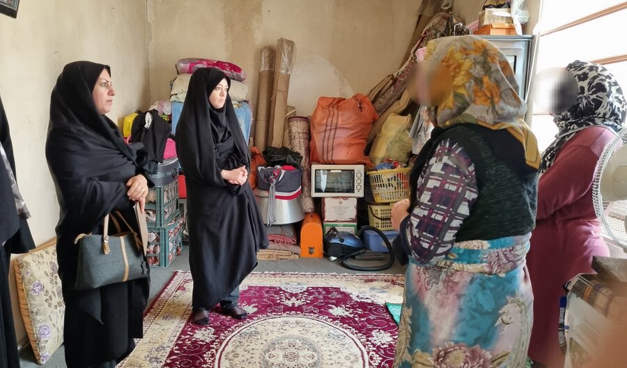  رئیس بهزیستی چالدران به دیدار مددجویان رفت