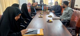 دیدار رئیس و جمعی از کارکنان بهزیستی راور  با دادستان این شهرستان