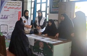 میز خدمت بهزیستی در مصلای شهرستان شاهین دژ