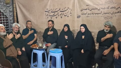 حضور مدیر کل و معاونین فارس در مراسم تاسوعای حسینی هیات مذهبی الصابرین فارس
