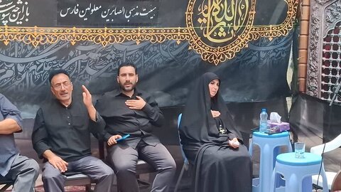 حضور مدیر کل و معاونین فارس در مراسم تاسوعای حسینی هیات مذهبی الصابرین فارس