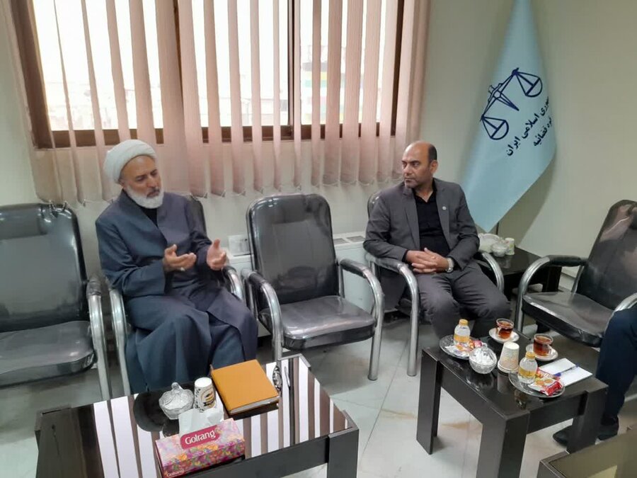 دیدار مدیر کل بهزیستی استان قم و رئیس مجتمع قضائی شهید قدوسی