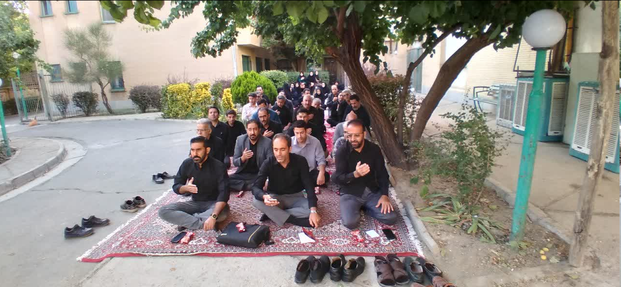 برگزاری مراسم عزاداری حضرت اباعبدالله الحسین (ع) در ادارهکل بهزیستی استان همدان