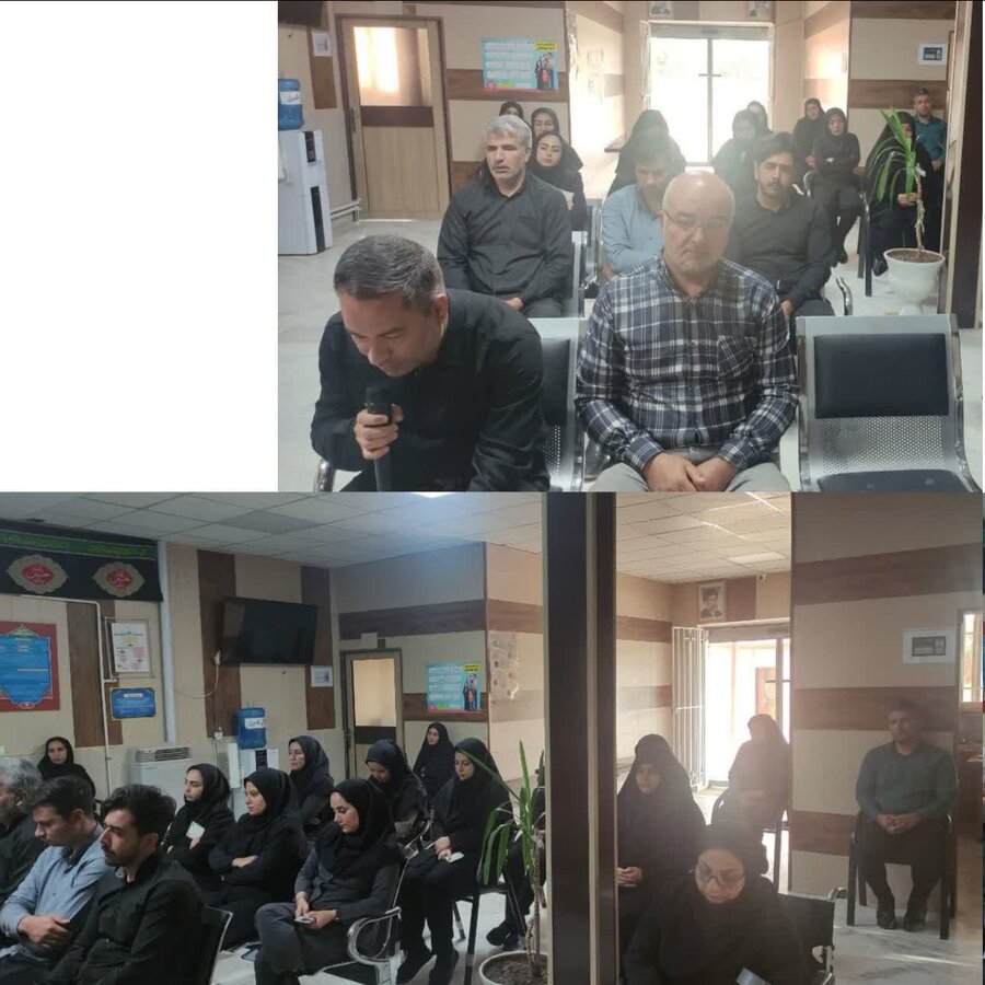در یازدهمین روز از ماه محرم مراسم روح بخش قرائت زیارت عاشورا و عزاداری شهدای دشت کربلا در محل اداره بهزیستی شهرستان رزن برگزار گردید در یازدهمین روز از ماه محرم مراسم روح بخش قرائت زیارت عاشورا و عزاداری شهدای دشت کربلا در محل اداره بهزیستی شهرستان رزن برگزار گردید