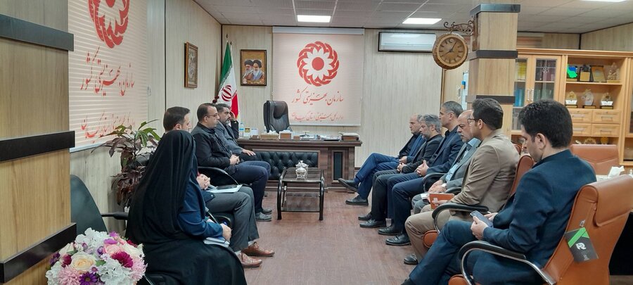 دیدار مدیر عامل شرکت چوب و کاغذ ایران (چوکا) با مدیر کل بهزیستی گیلان