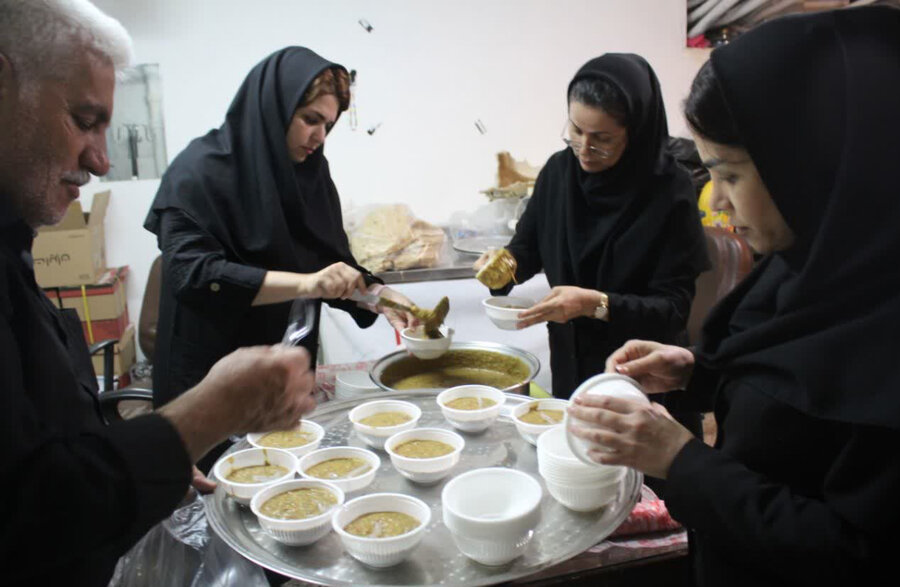 برگزاری مراسم عزاداری سومین روز شهادت امام حسین (ع) در نمازخانه بهزیستی استان البرز
