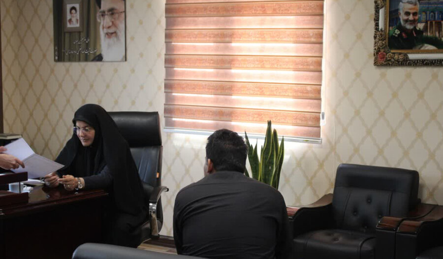 دیدار چهره‌به‌چهره مدیرکل بهزیستی البرز با جامعه هدف محترم
