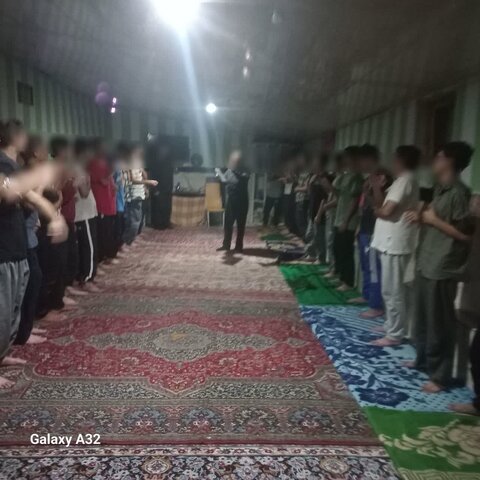 مراسم عزاداری شهادت امام سجاد علیه السلام در کمپ ترک اعتیاد آرامش گستران خور