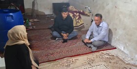 دیدار رئیس اداره بهزیستی شهرستان میاندوآب با خانواده مددجویان