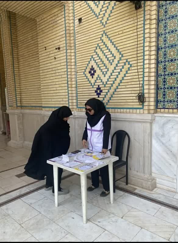 برپایی میزخدمت اورژانس اجتماعی درمسجد جامع بم